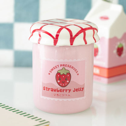 Brûleur pot de confiture fraise
