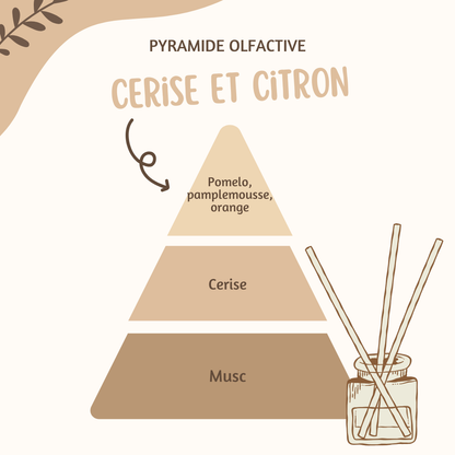 Diffuseur bâtons ♡ Cerise et citron